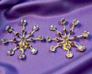 MCM StarburstStyle Costume Jewelry ClipOns