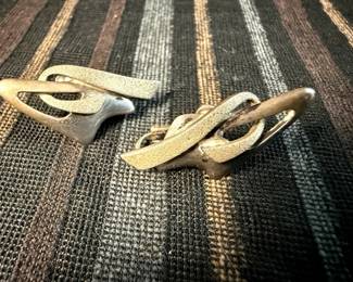 Sigi Pineda Modernist Sterling Silver Screwback Earings