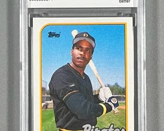 Barry Bonds 1989 Topps 620 BCCG Graded 10 Mint.