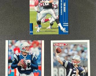 Tom Brady NFL Lot 3 Cards.