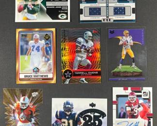 NFL Collectible Football Lot 8 Cards.