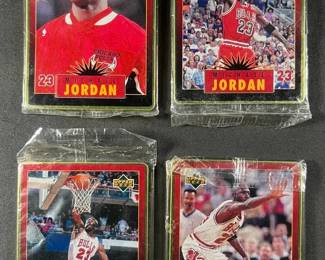Michael Jordan 1996 Upper Deck All Metal Lot 4 Cards.