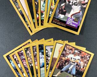 1991 ENOR Pro Football Hall of Fame Lot 17 Cards.