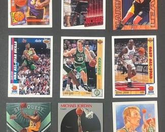NBA Collectibles Lot 2 Including Jordan, Magic, Bird.