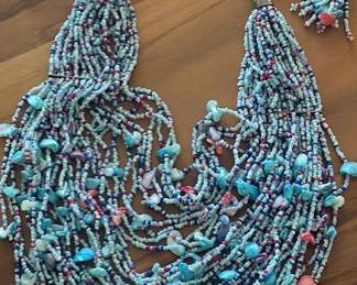 Multi-Strand Bead Necklace