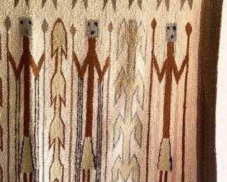 Yei-style Navajo rug or wall hanging