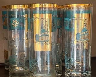 Libbey Southern Comfort Steamboat Tumblers