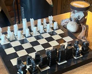 Marble and Onyx Chess set