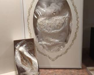 Vintage Peplum Style Wedding Dress With Train