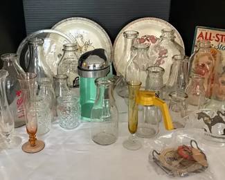 Vintage Milk Bottles