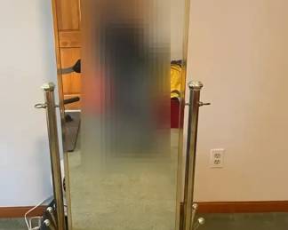 Vintage BodyLength Gold Toned Floor Mirror