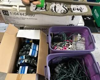 Christmas 2 4ft Pre Lit Berry Bliss Potted Christmas Tree, Assorted Lights