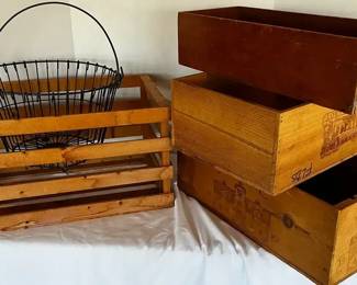 Lot of Wooden Crates
