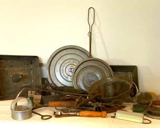 Antique Kitchenwares, Utensils, And Floral Supplies