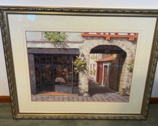 Framed Print of French Shop Window 42 W x 34 H