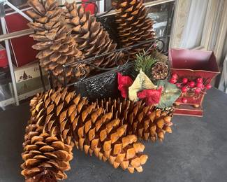 Decorating with pine cones is always in style