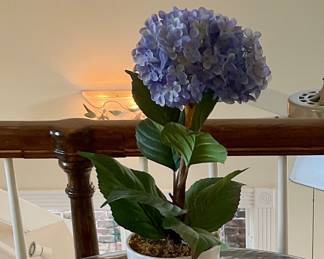 Hydrangeas in pot silk flowers price $20