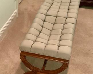Bench, 52”, 16”, 17” tall, used at foot of bed. Price $ 45