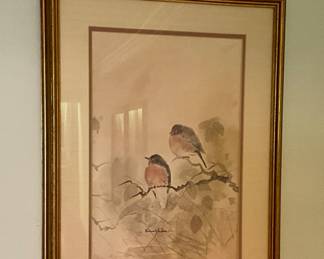 16”,20” bird print. Price $40