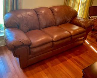 Brown leather Sofa, very nice condition. Price $350