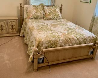 Double bed includes mattress and bed covers. Bed and nite stand price $ 435.00, . Mattress photos below, they are pristine either never used or on rare occasions.