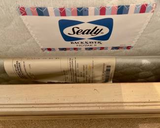 Sealy mattress on retro double bed