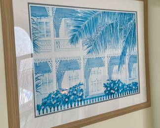 Large Framed print, faded, great frame. Price $15