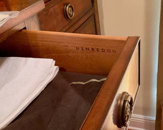 Hendredon furniture mark in silver drawer