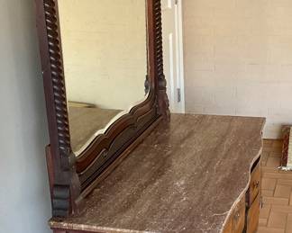 Side view of dresser