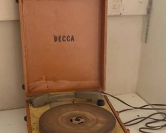 Decca turntable, as found, price $25