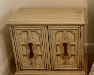 Vintage retro bed side table, 26”, 16”, 24” tall