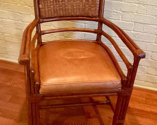 Front of wicker backed arm chair. Price $125