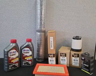Mobile Super Synthetic Motor Oil And Napa Oil Filters