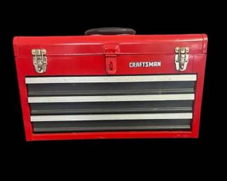 Craftsman 20 Inch 3Drawer Portable ToolboxWith Mystery Tools Hardware