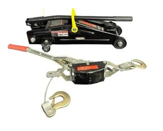 Ironton 2 Ton Floor Jack Come Along WinchHeavy Duty Shop Equipment Lot