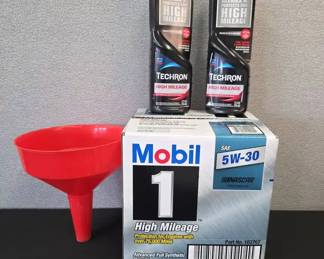 One case of Mobile 1 Oil And Chevron Fuel System Cleaner