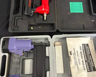 Nailer Stapler Lot Central Pneumatic Air Brad Nailer, Jamerco Upholstery Stapleruntested