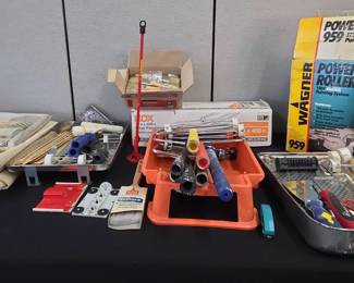 Electric Power Roller, Painters Plastic, Quick Drops, Paint Brushes and More