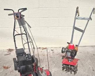 Gas Powered Mantis Tiller And MTD Yard Machine Edger