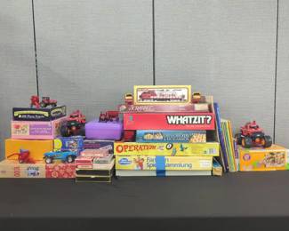 Assortment Of Kids Games And Toys