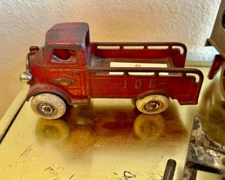 antique iron delivery truck by Arcade