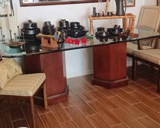 Glass Top Dining Room Table