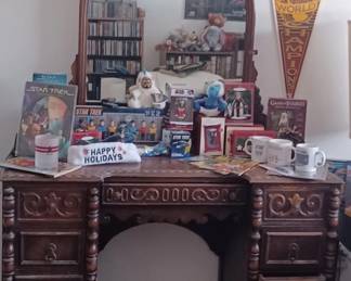 Antique mirrored dresser