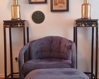 Soper Cool Vintage Chair. Beautiful Asiam Lacquered Stands