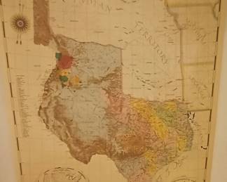 Old Texas Map