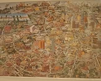 Vintage Houston "Excitement" Map