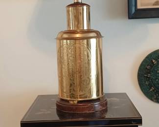 Brass Lamp. Asian Stand