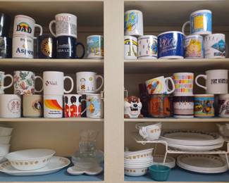 Vintage Corningware and Mug Collection 