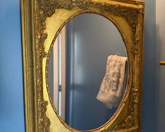 Gold decorative wall mirror