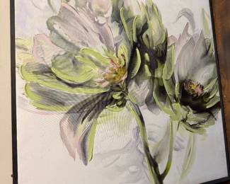 Whispering Garden Framed Canvas 36x36